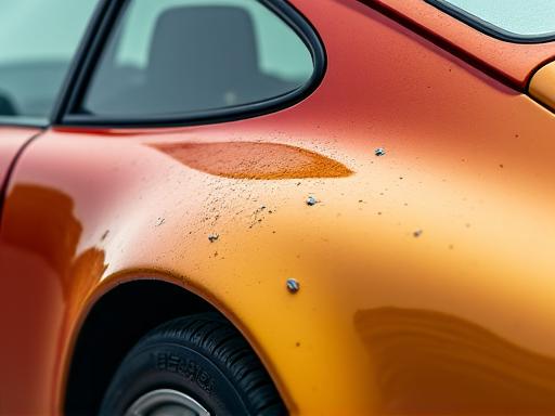 施工前のくすんだPorsche 911